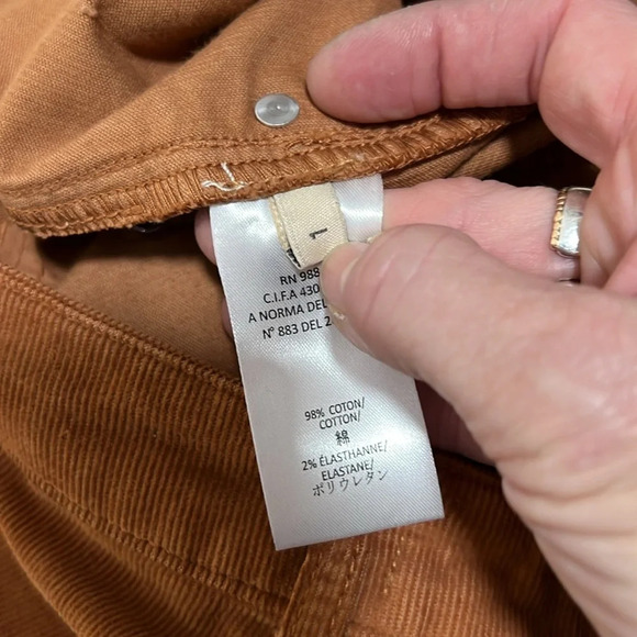 Cotelac Rust Corduroy Pants Size 1/M - Picture 8 of 10